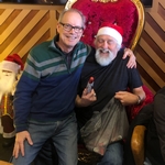 Paul Tyrrell with Santa