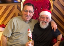 Joe Laudi with Santa